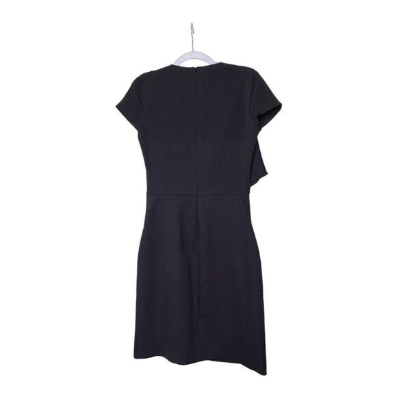 Maje Fanny Asymmetrical Flounce Sheath Dress - Picture 4 of 8